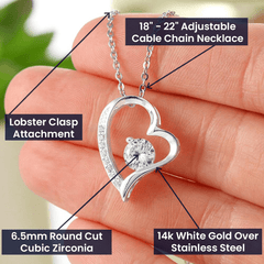 To My Wife - Falling in Love Necklace for Her - Anniversary Gift for Wife