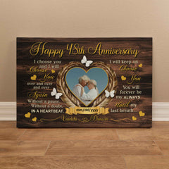 Anniversary Canvas For Couples - 48th Year Gift - I Choose You - 48 Years Of Love
