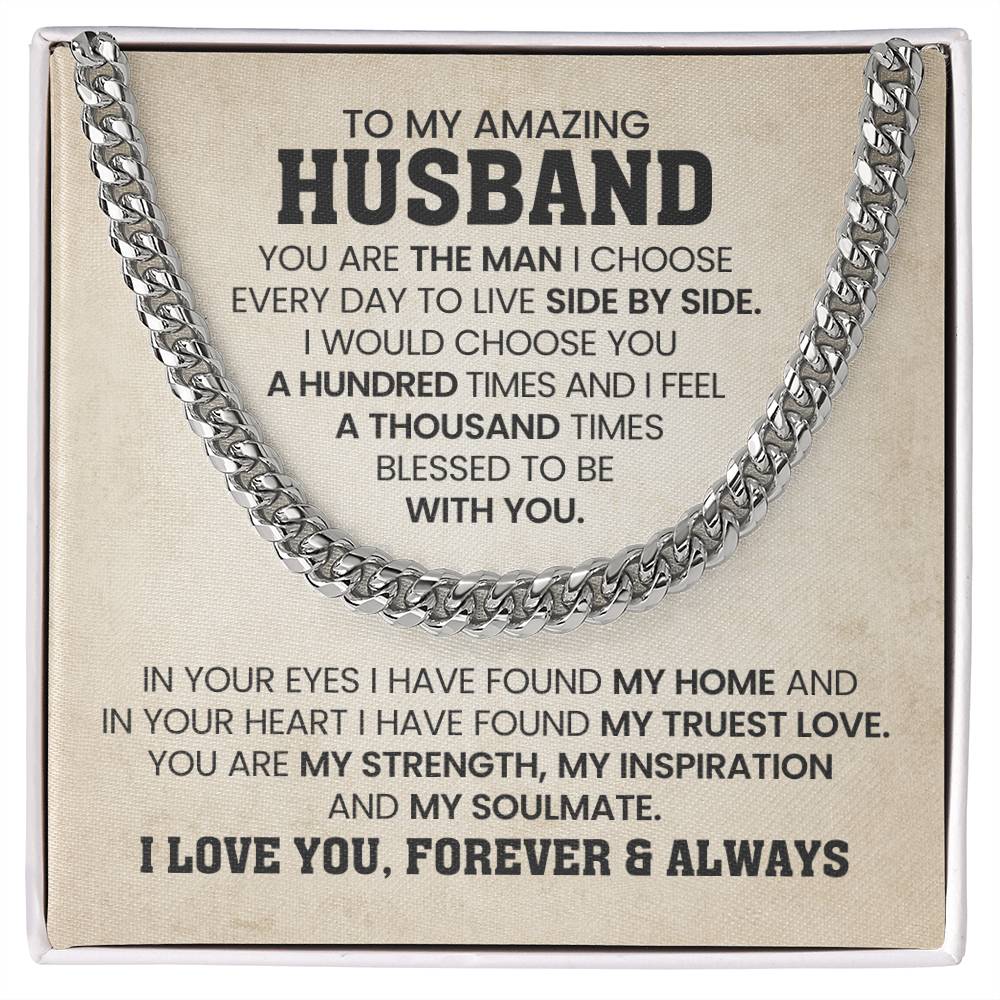 Anniversary Gift for Husband – You Are My Man Necklace