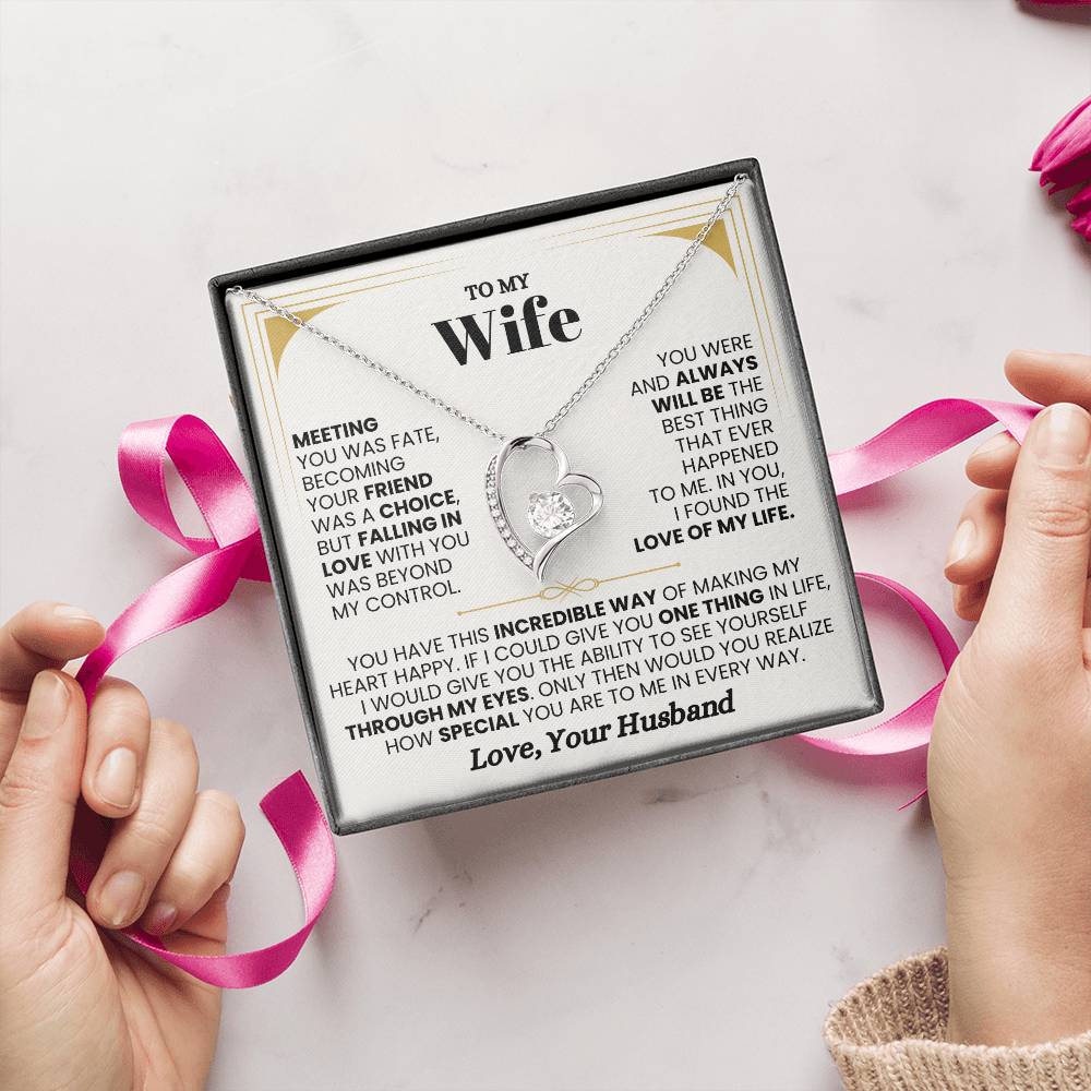 Gift for Wife from Husband - Anniversary Necklace Gift for Her