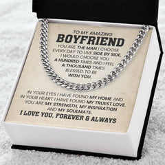 To My Amazing Boyfriend – You're My Man - Anniversary Gift for Him