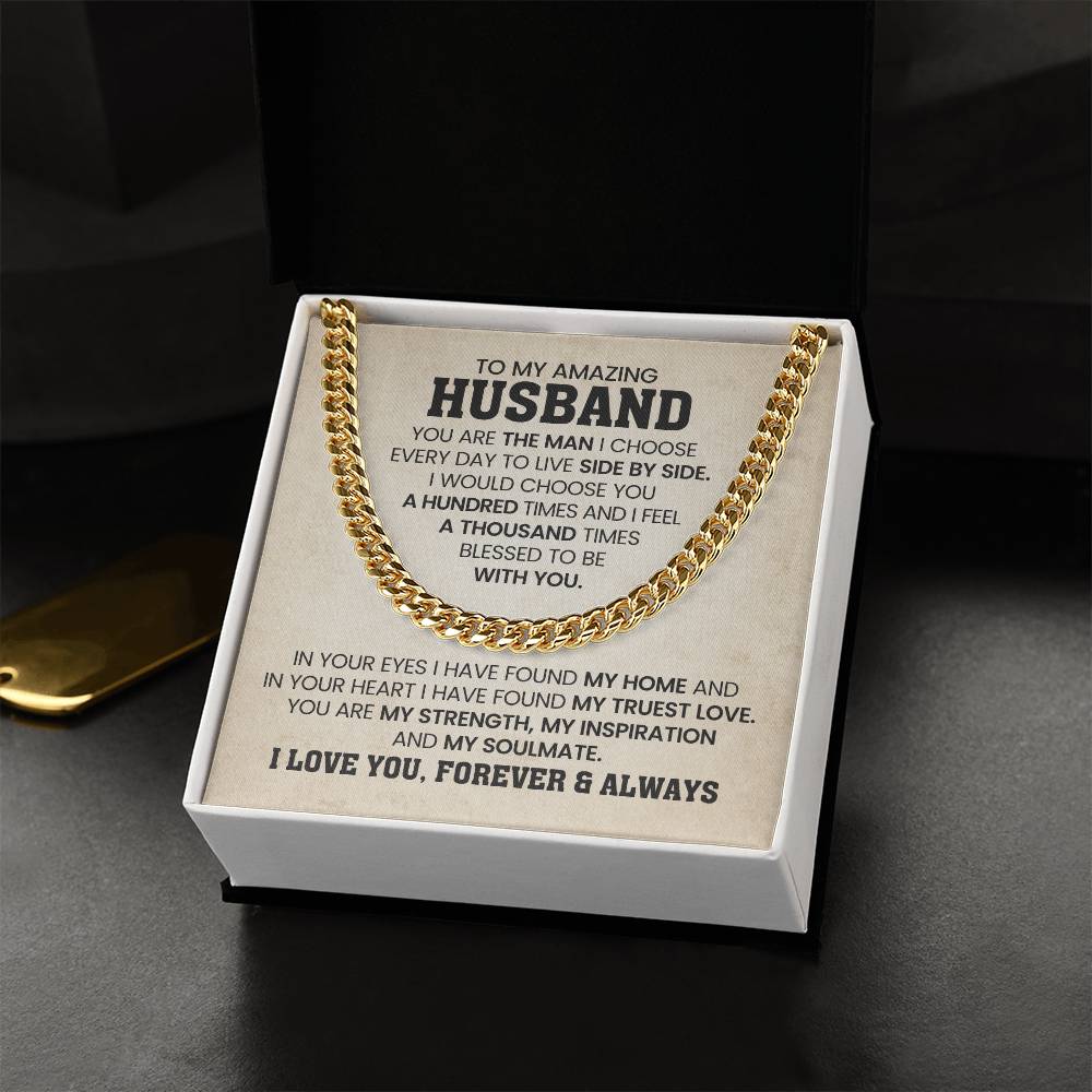 Anniversary Gift for Husband – You Are My Man Necklace