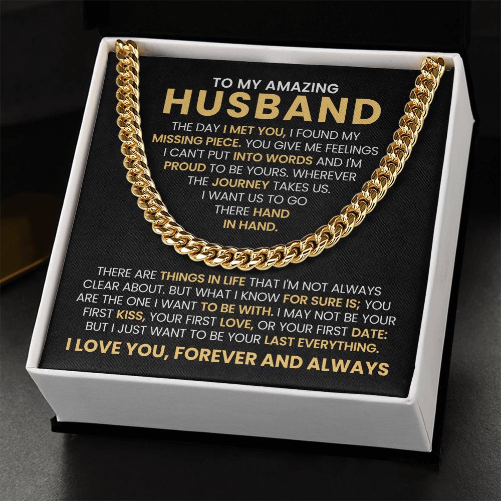To My Husband - Love You Forever Necklace Gift for Anniversary