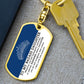 Badass Daughter- Graphic Swivel Dog Tag Keychain
