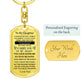 Daughter-So Many Reasons to be Proud-Graphic Dog Tag Keychain