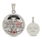 Braver than you Believe-GRAPHIC CIRCLE PENDENT