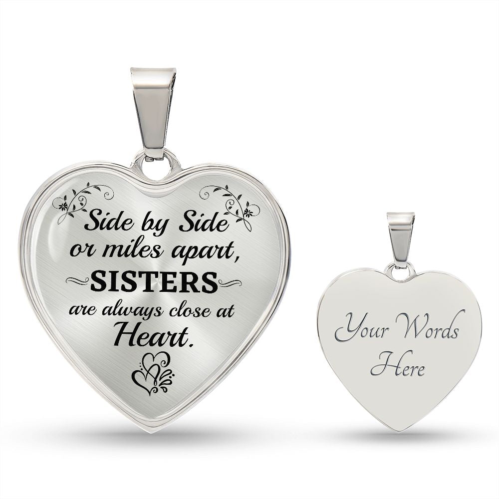 Side by Side-Graphic Heart Pendent