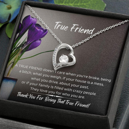 True Friend -Forever Love Heart Necklace
