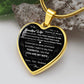 My Forever and Always-Graphic Heart Pendent
