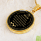 Heart thats made of Gold-Graphic Circle Pendent