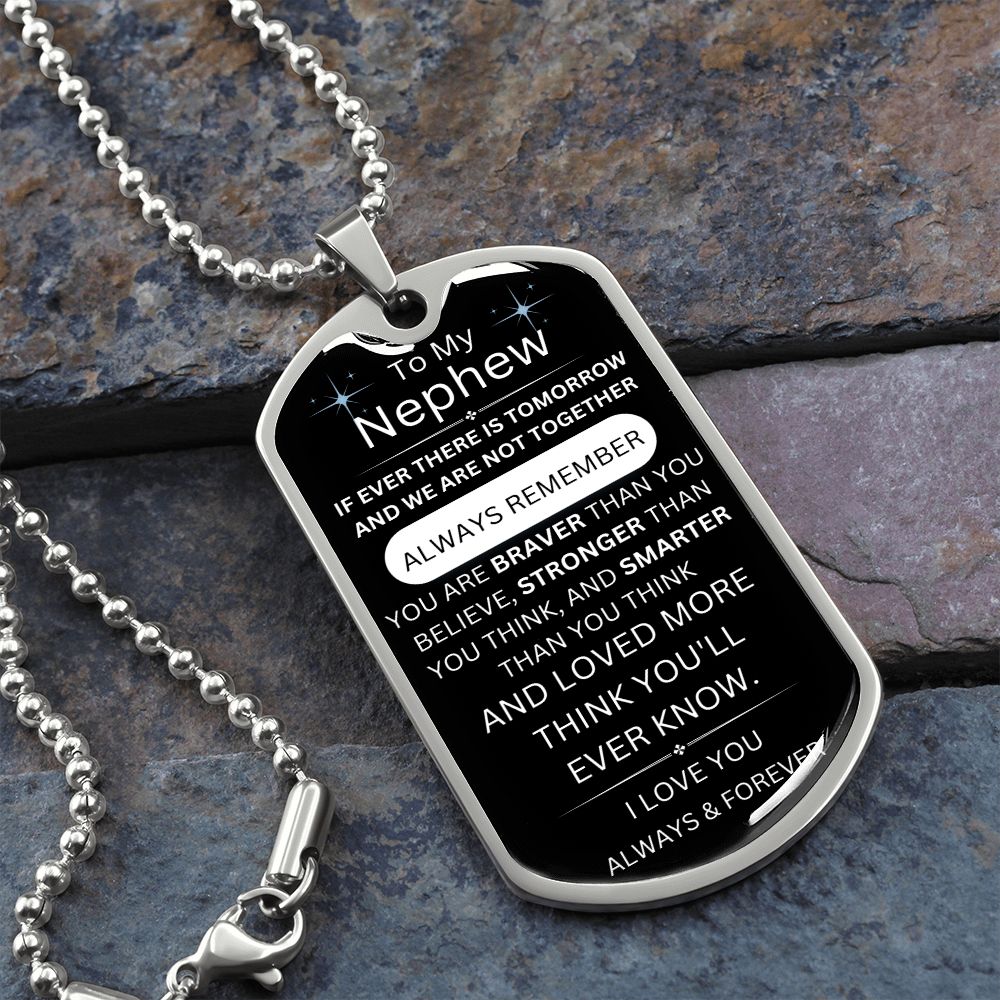 Smarter than you think-Graphic Dog Tag with Ball Chain