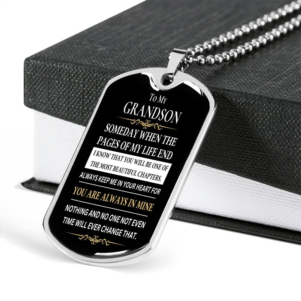 Most Beautiful Chapter-Dog Tag with Ball Chain