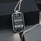 Loved more than you know- Military Dog Tag with Ball Chain