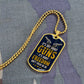 It's Not About Guns-Military Dog Chain with Ball Chain
