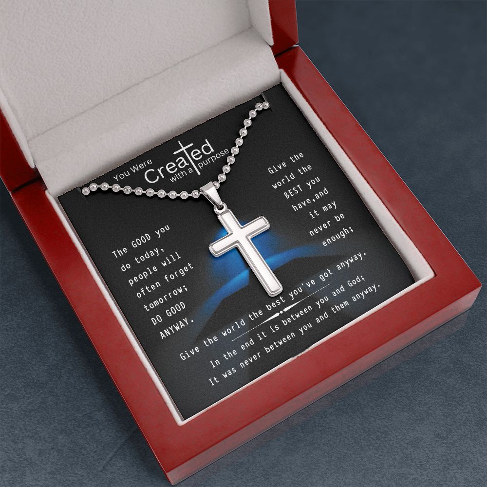 Created with a Purpose-Stainless Steel Cross
