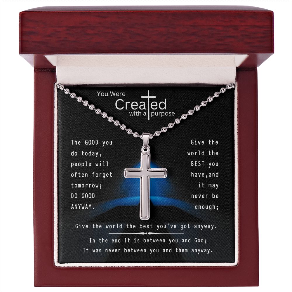 Created with a Purpose-Stainless Steel Cross