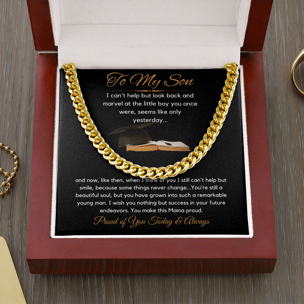You make this Mama Proud-Mens Link Chain