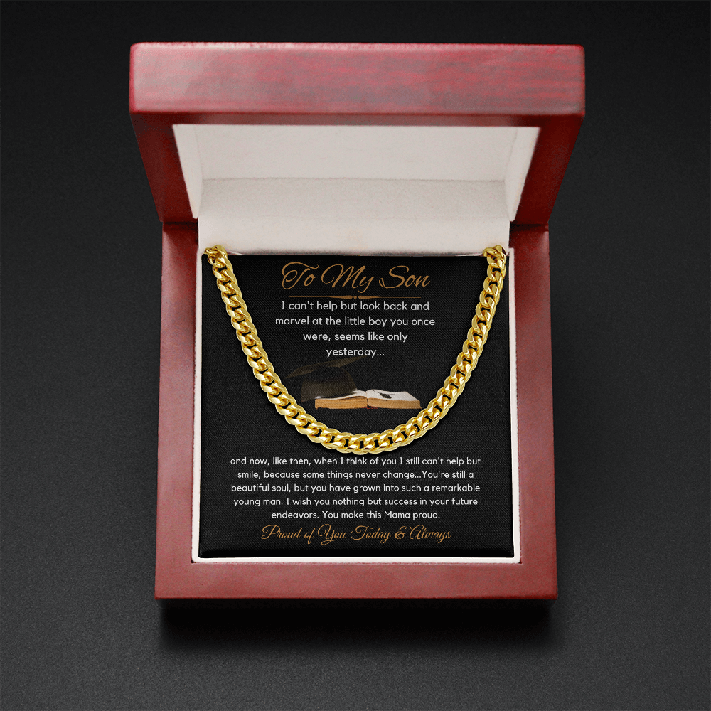 You make this Mama Proud-Mens Link Chain