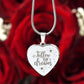Follow Your Dreams-Engraved heart necklace