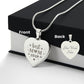 Best Mom Ever- Engraved Heart Necklace