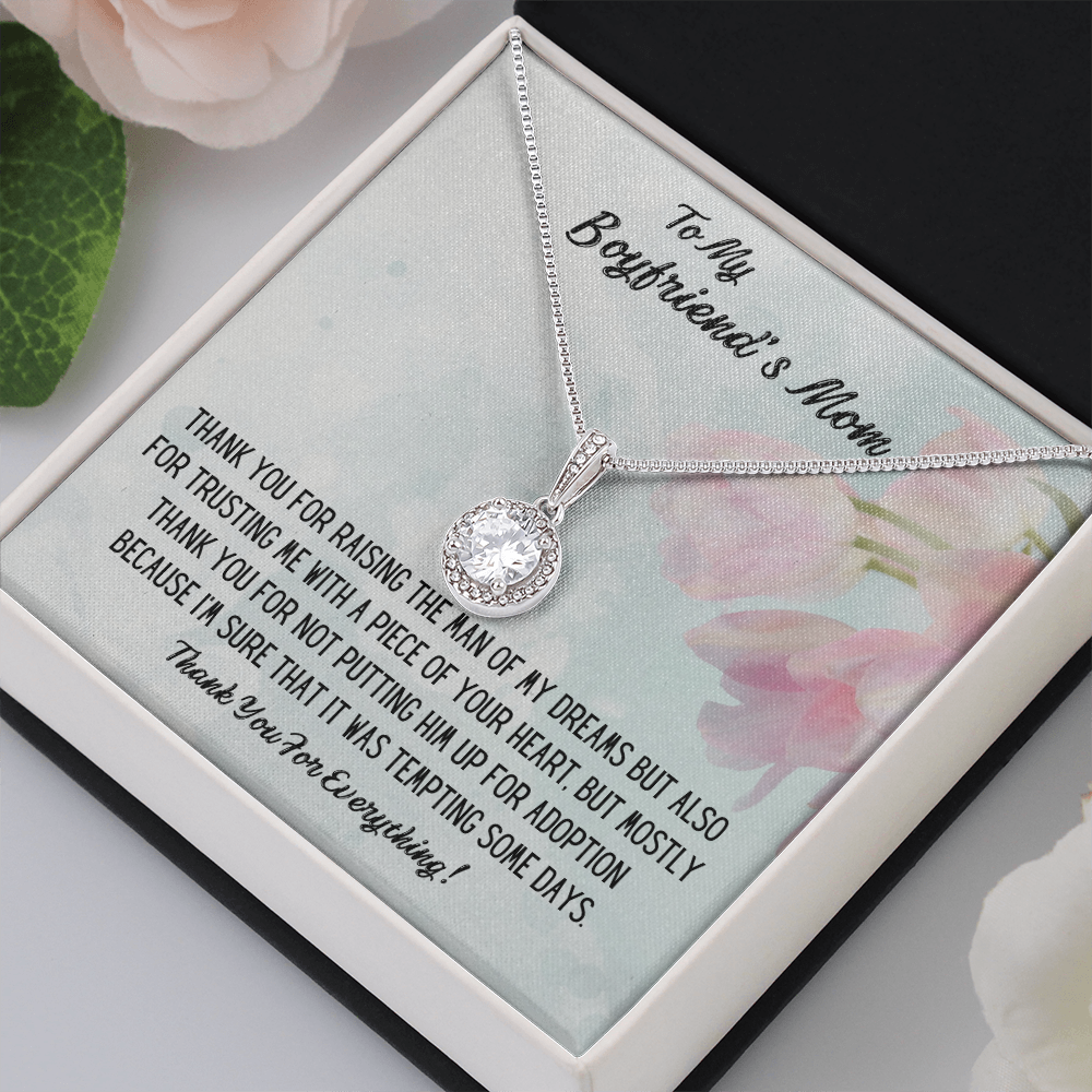 To My Boyfriend's Mom-Thank You for Everything-Eternal Love Necklace