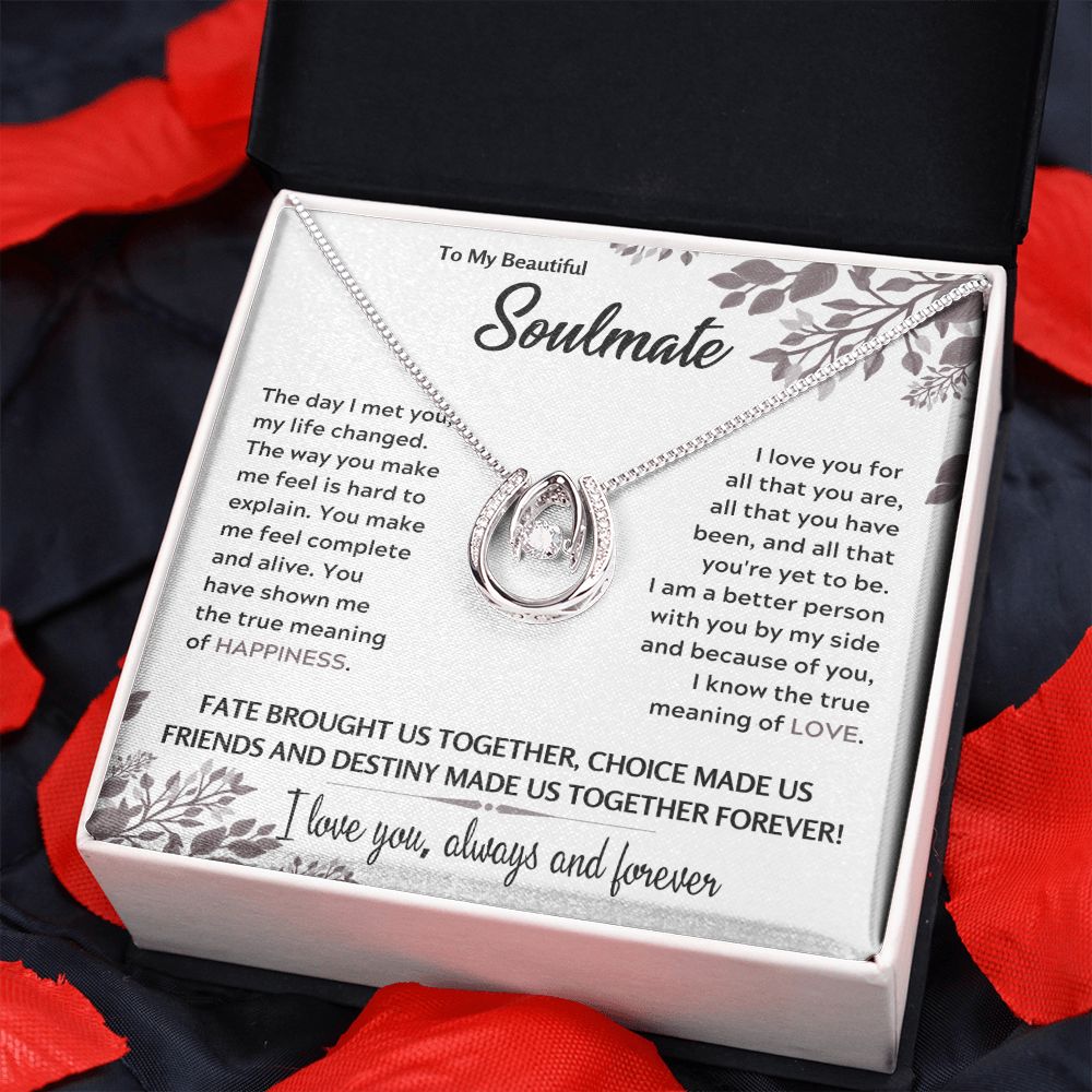 Soulmate-True Meaning of Love- Lucky in Love Necklace