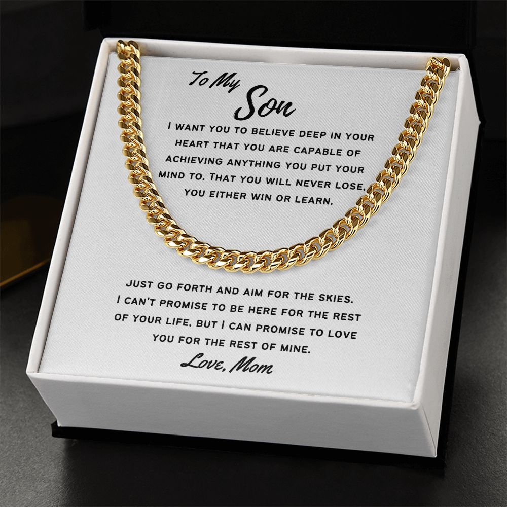 Aim for the skies-Mens Link Chain