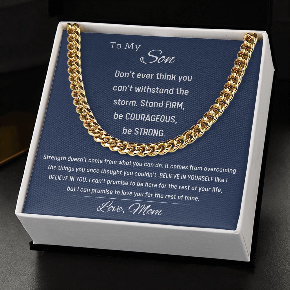 Believe in Yourself-Mens Link Chain