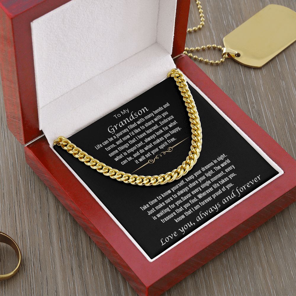 Forever Proud of You-Mens Link Chain