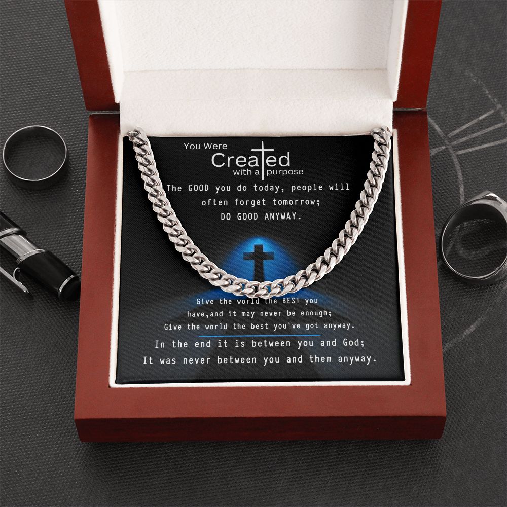Created with a Purpose - Mens Link Chain