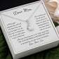 Dear Mom- We can count on our love forever-Alluring Necklace