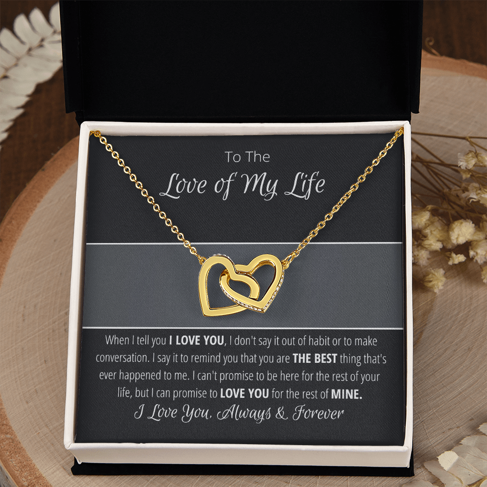 Love of My Life-Interlocking Hearts Necklace