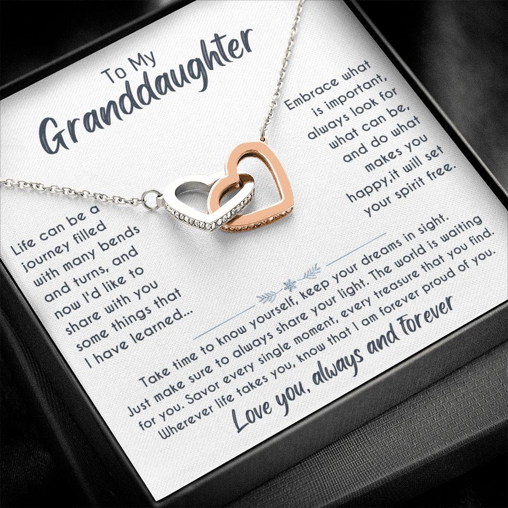 Forever Proud of You-Interlocking Hearts Necklace
