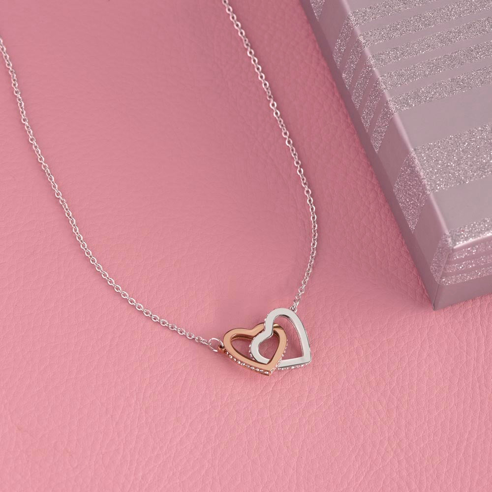 If Fate whispers to you-Interlocking Hearts Necklace