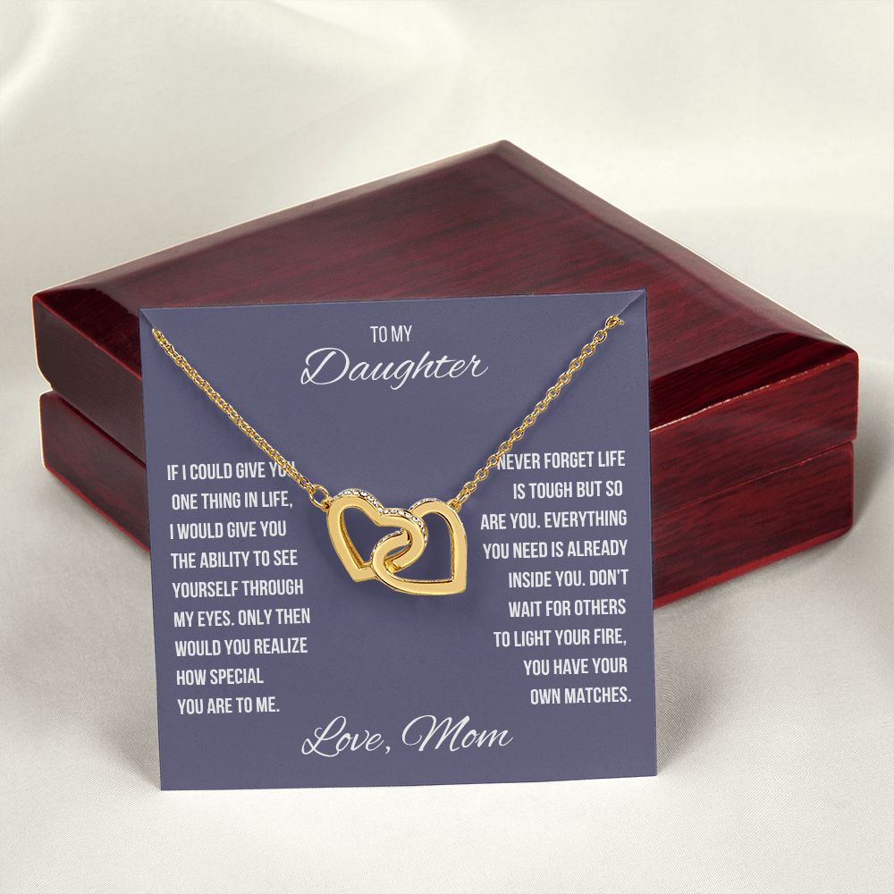 How special you are to me-Interlocking Hearts Necklace
