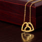 Smarter Than You Think-Interlocking Hearts Necklace