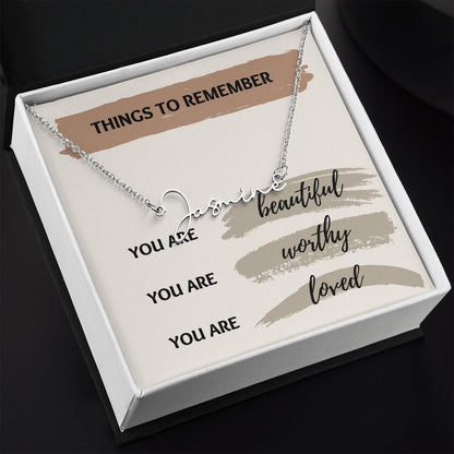 Things To Remember- Signature Style Name Necklace
