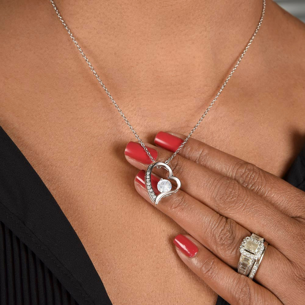 To My Soulmate- I Choose You-Forever Heart Necklace