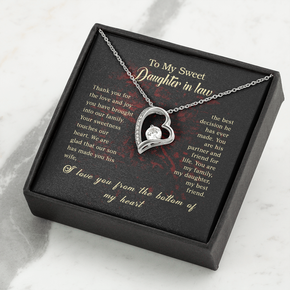 Daughter-In-Law-Thank You for the love-Forever Love Necklace