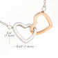All you need-Interlocking Hearts Necklace