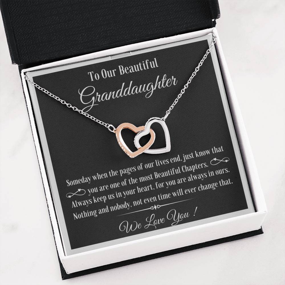 The most beautiful chapter- Interlocking Hearts Necklace