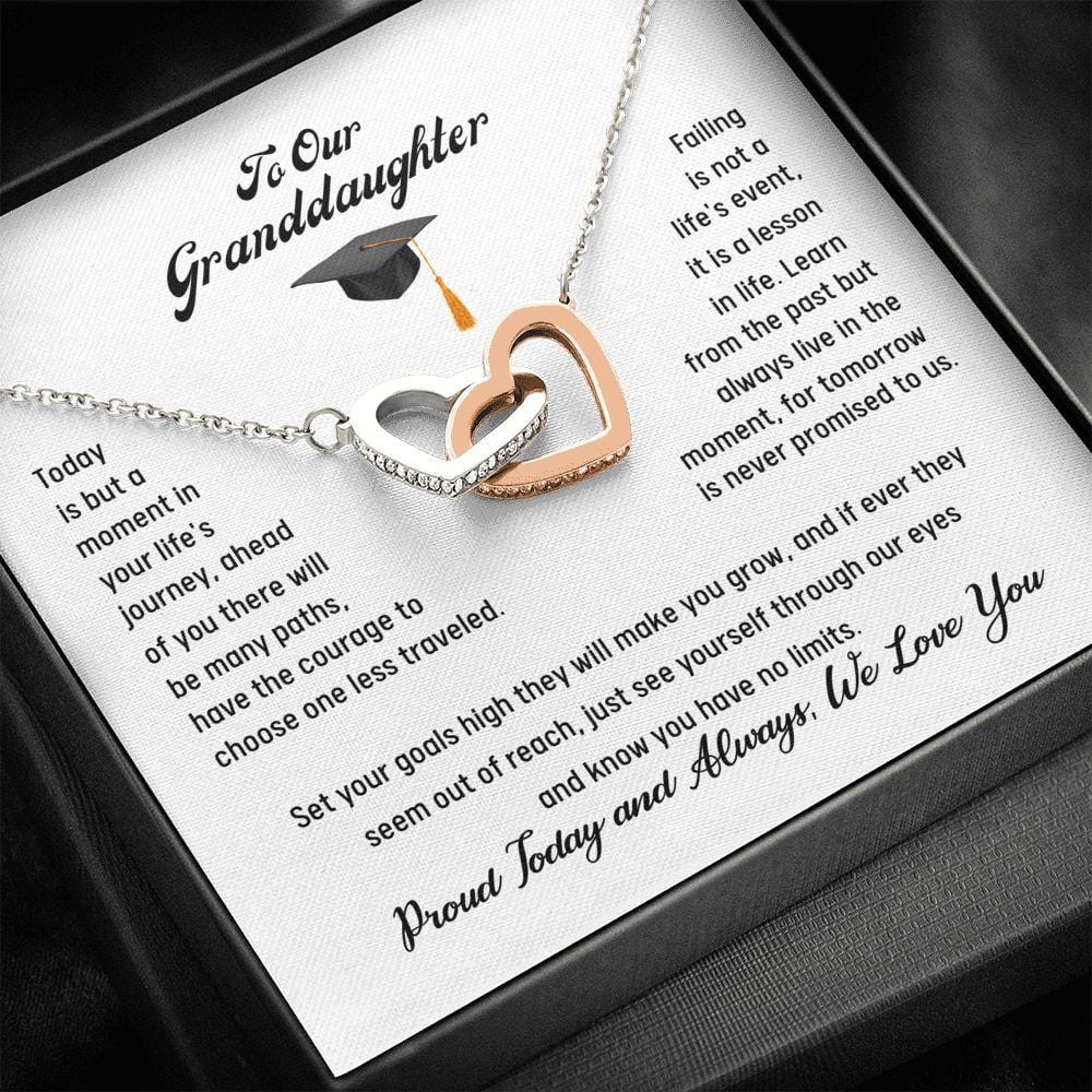 Tommorrow is never promised-Interlocking Hearts Necklace