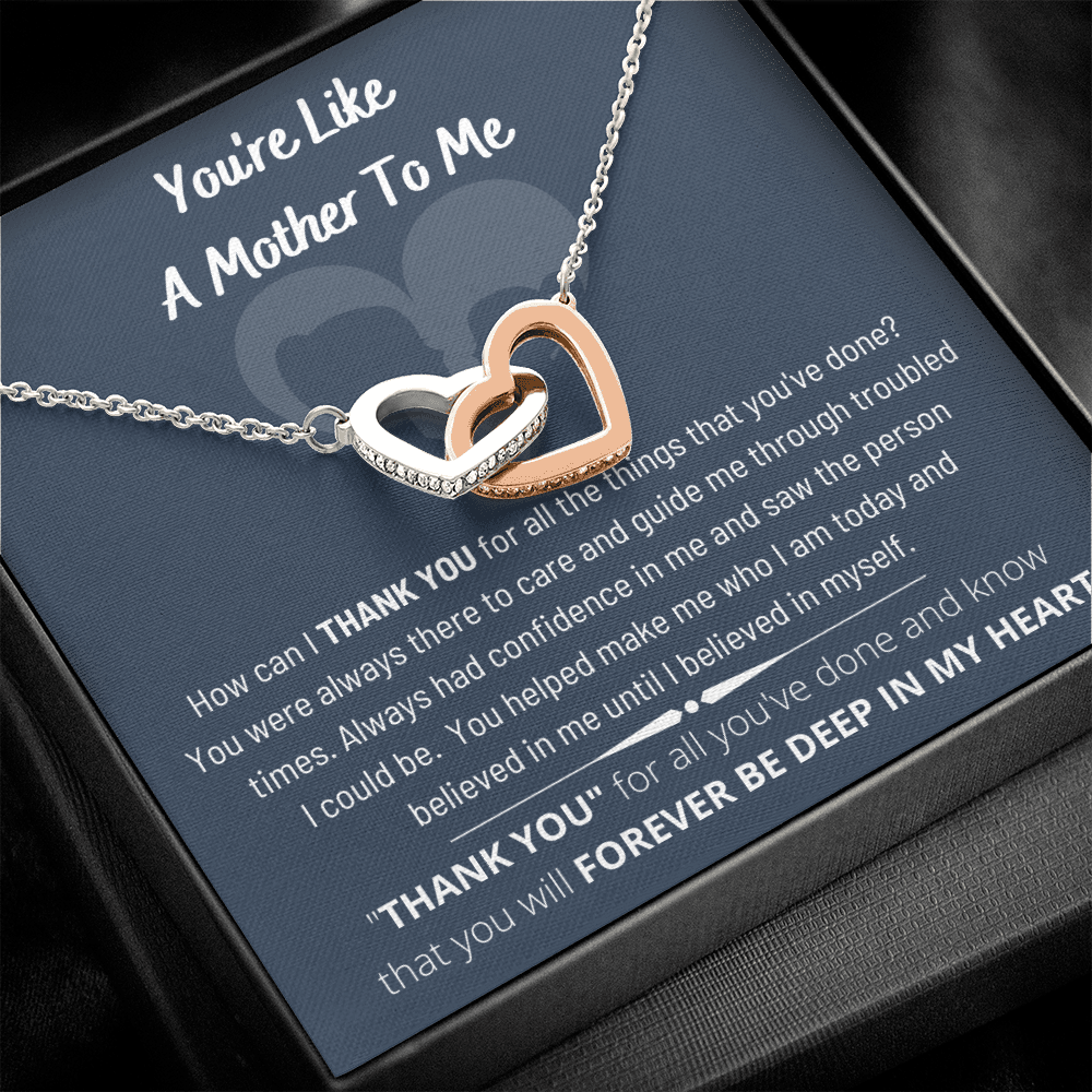 You're Like A Mother To Me-Interlockiing Hearts Necklace