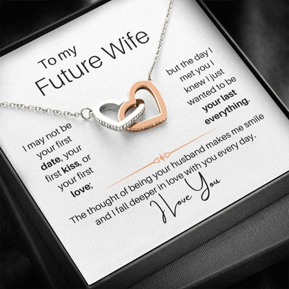 Future Wife- Interlockings Hearts Necklace