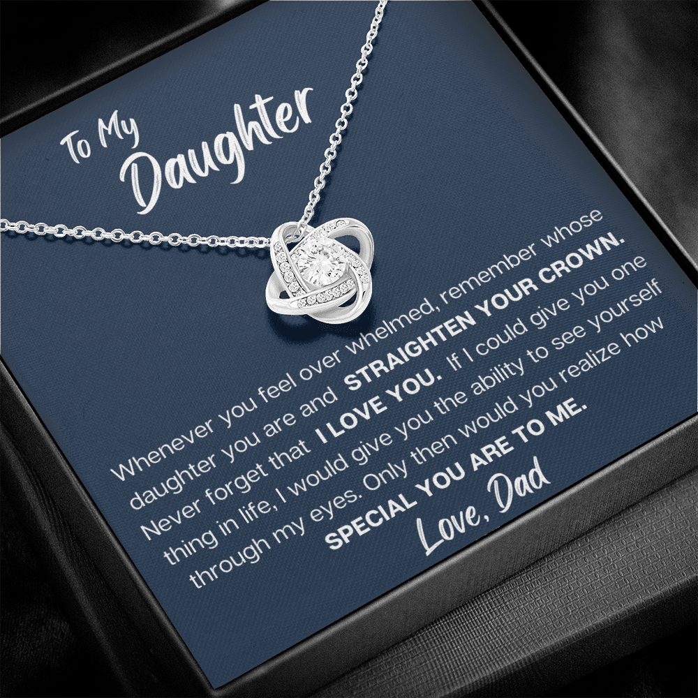 Straighten your crown-Love Knot Necklace