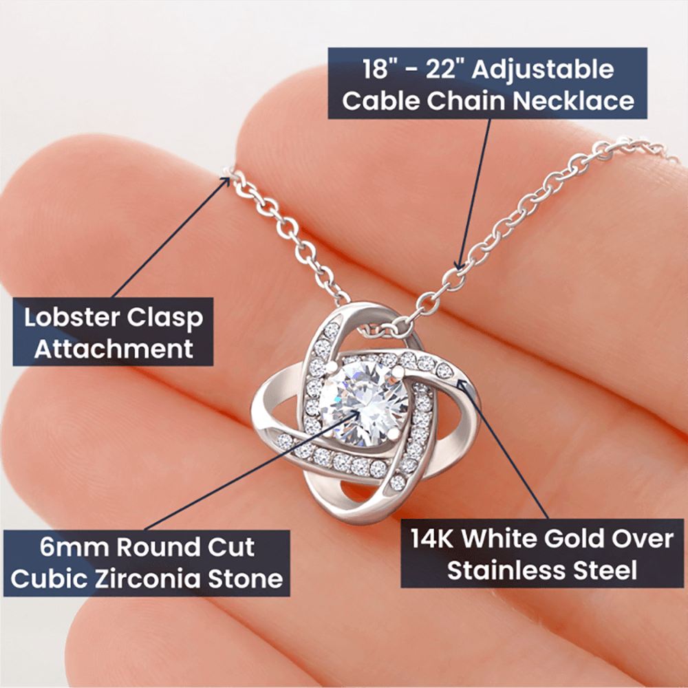 Straighten your Crown-Love Knot Necklace