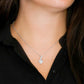 To My Loving Mom--Mom, I Love You- Alluring Beauty Necklace