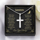 Grandson-I love you even more-Artisan Cross Necklace