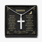 Grandson-I love you even more-Artisan Cross Necklace
