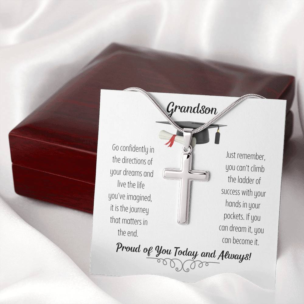 Proud of you Today and Always-Artisan Cross Necklace
